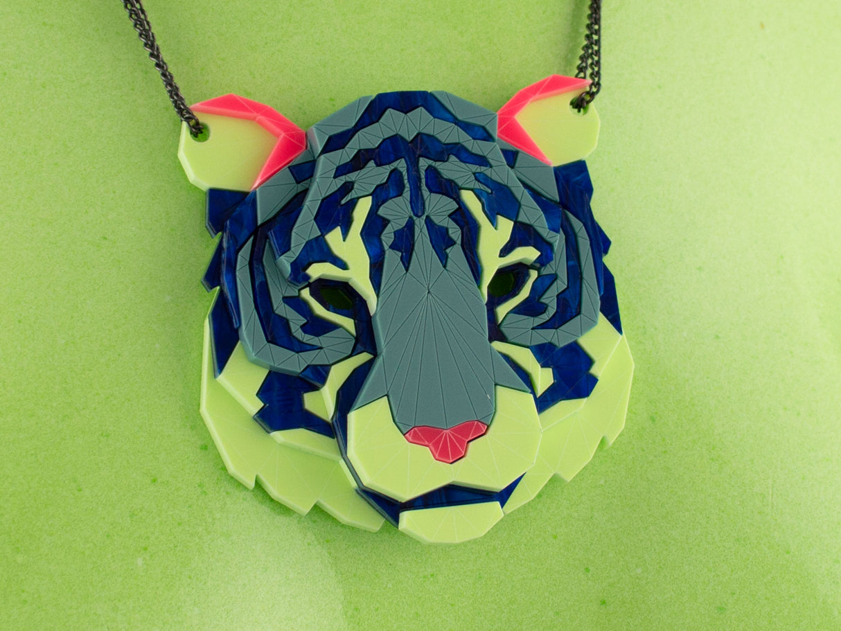 Tiger Head Necklace - Speedway