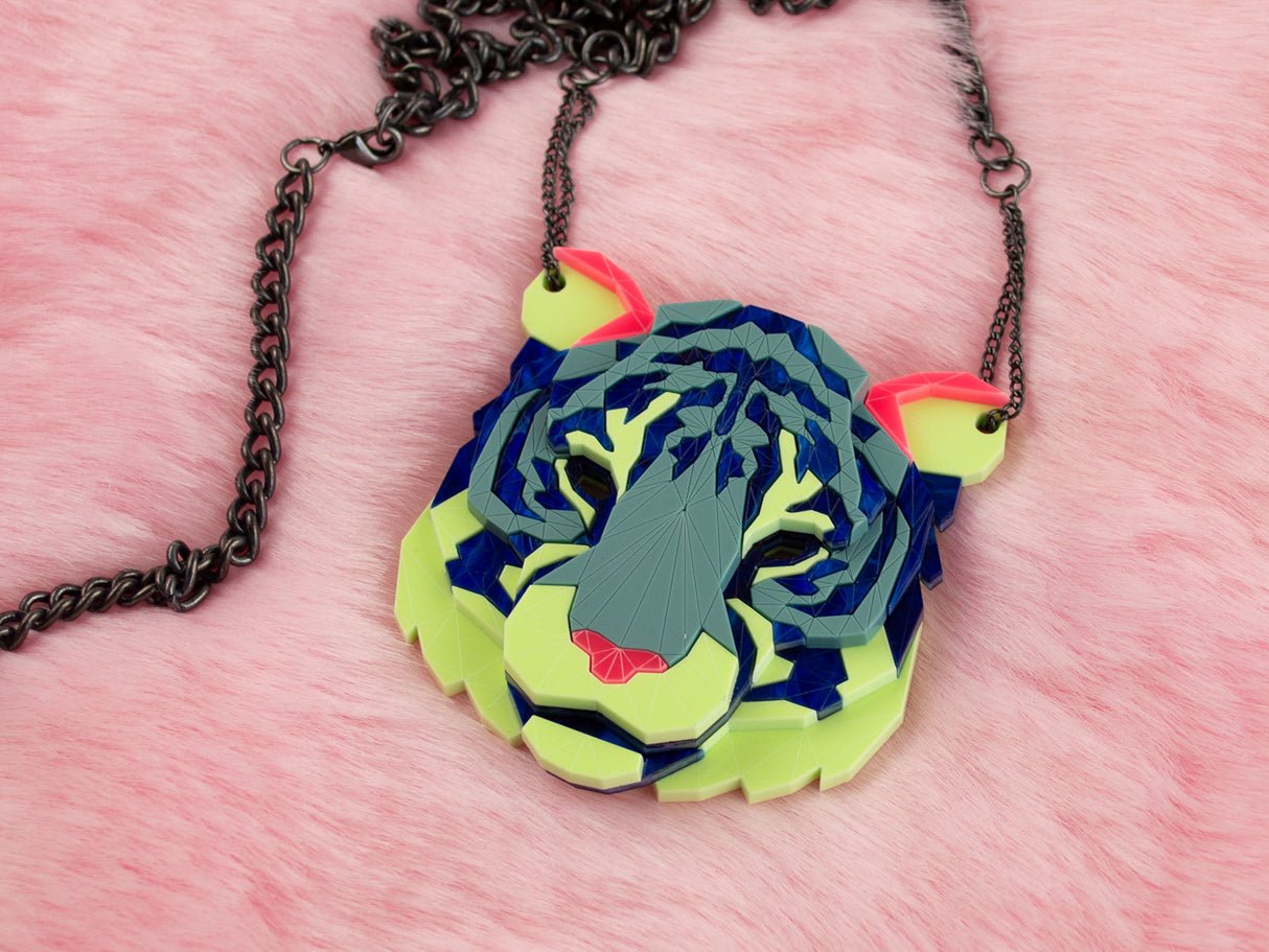 Tiger Head Necklace - Speedway