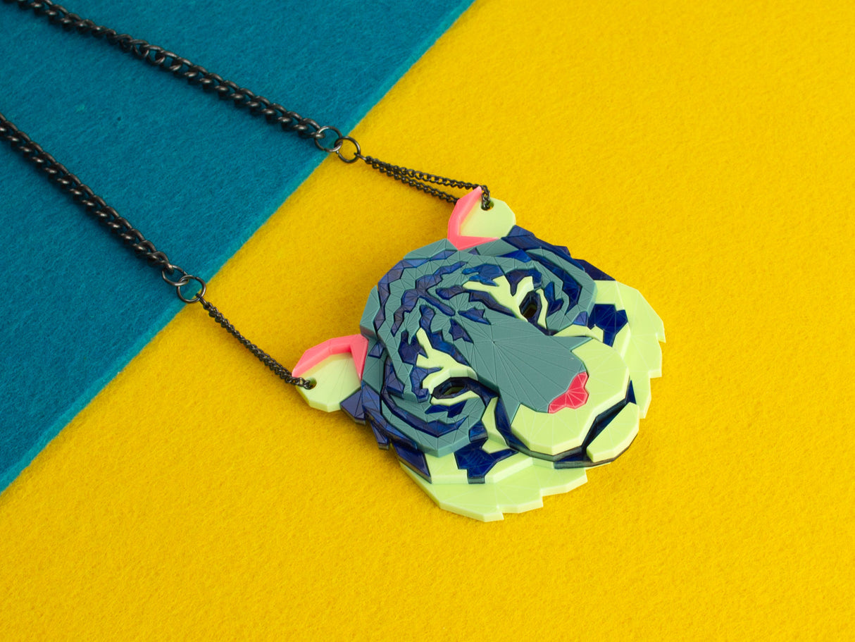 Tiger Head Necklace - Speedway