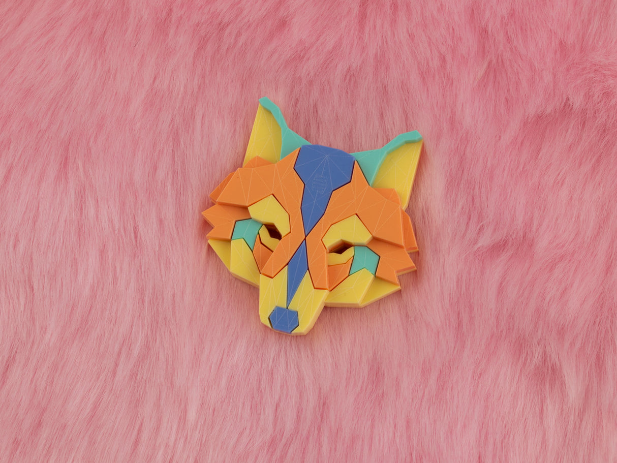 Wolf Head Brooch - Playtime