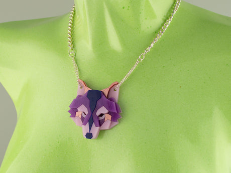 Wolf Head Necklace - Euphoria