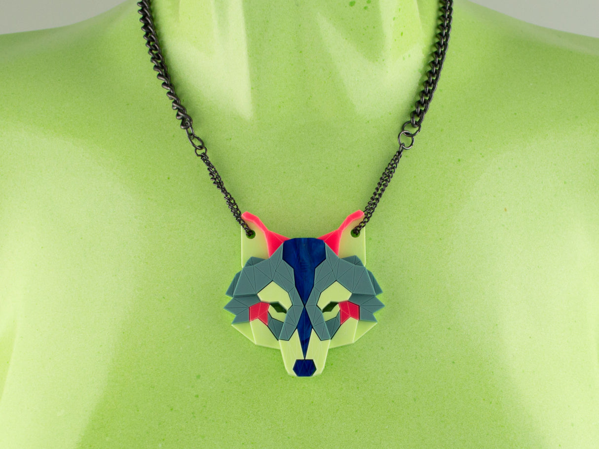 Wolf Head Necklace - Speedway