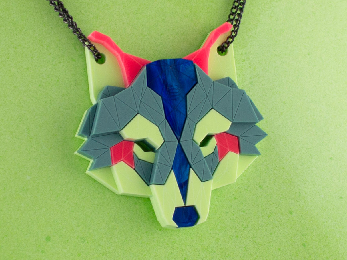 Wolf Head Necklace - Speedway