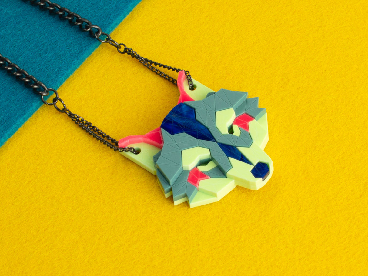 Wolf Head Necklace - Speedway