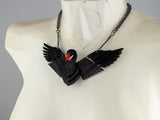 Black Swan Statement Necklace