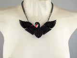 Black Swan Statement Necklace