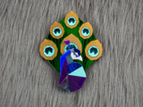 Peacock Brooch