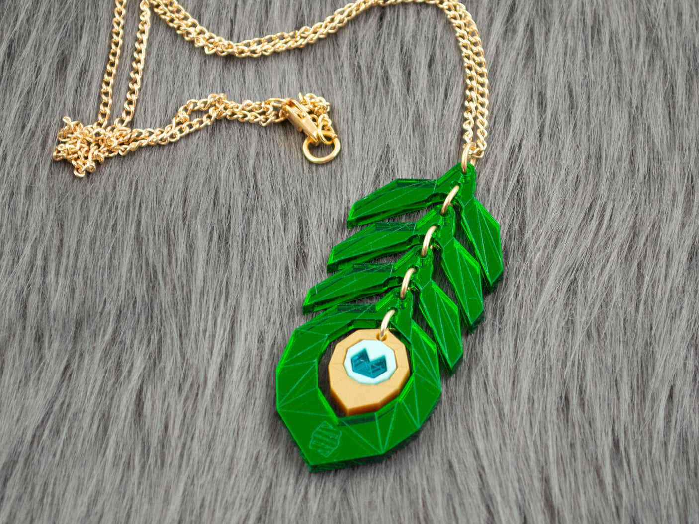 Peacock Feather Pendant