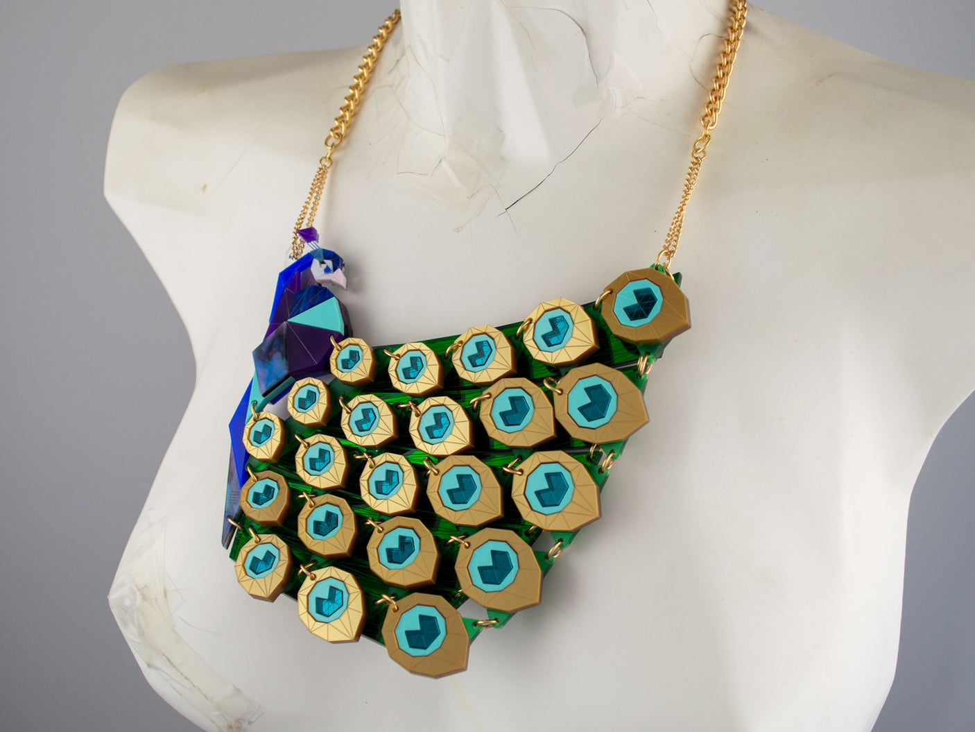 Peacock Statement Necklace