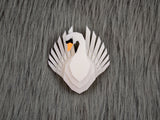 White Swan Brooch